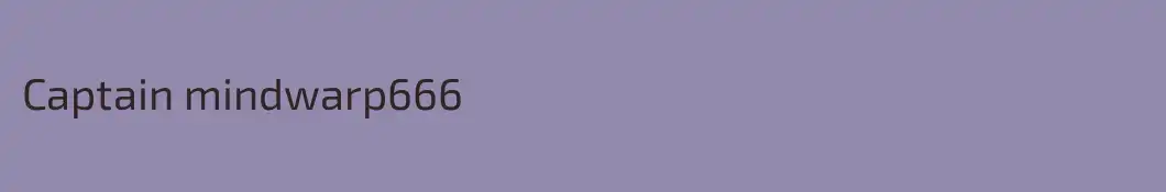 Captain mindwarp666